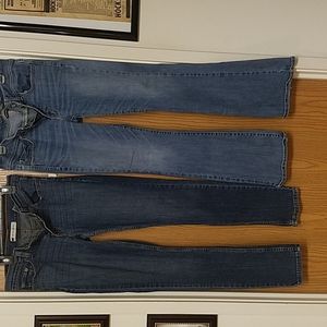 A pair of Strauss size 7 and a pair of American eagle outfitters size 6